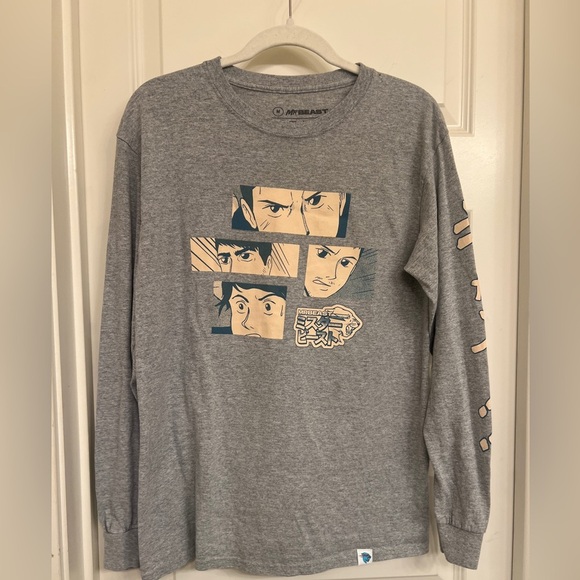 Mr Beast Anime Gaming Long Sleeve Tee, Adult Size Medium - Picture 2 of 6